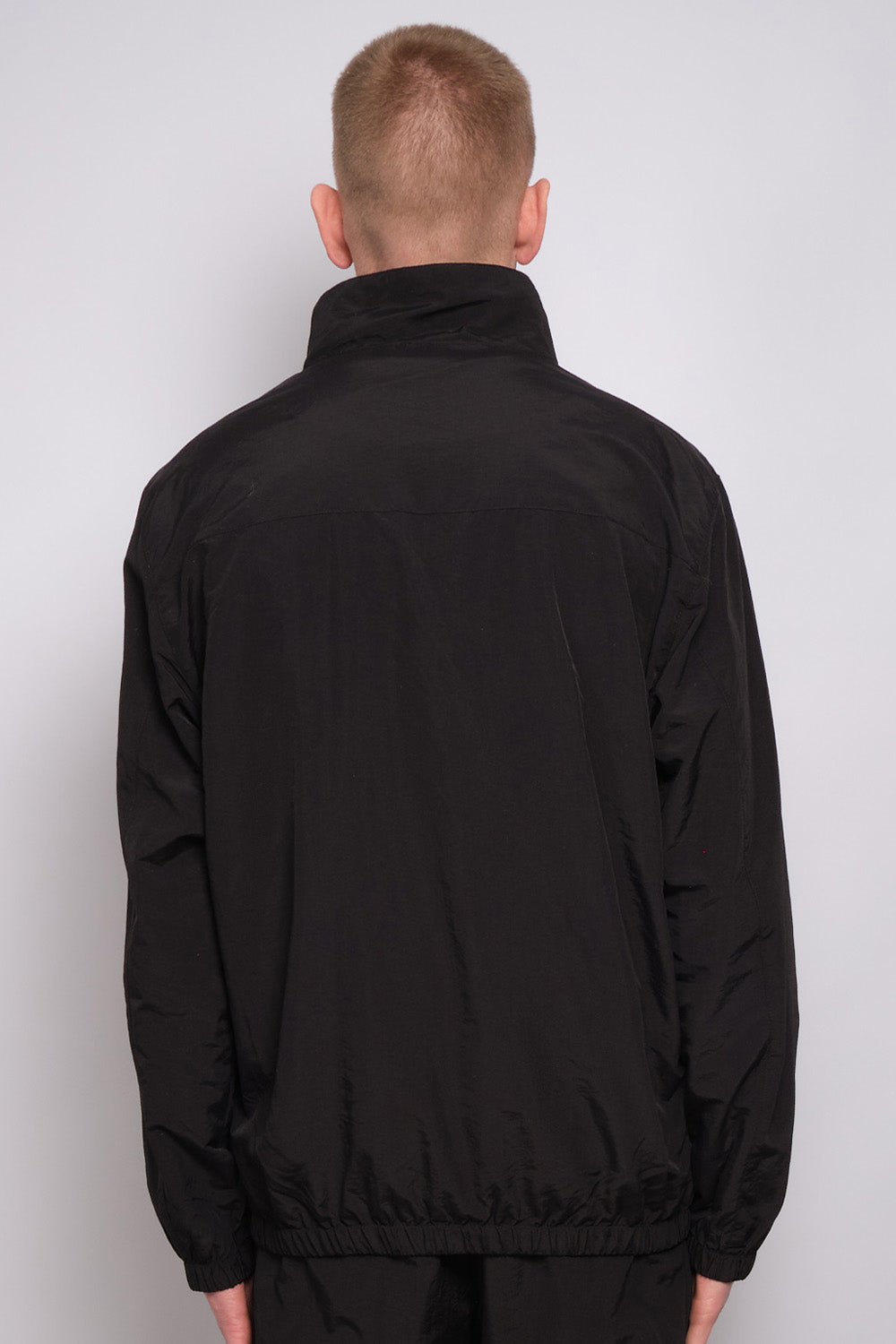 Industry Nylon Tracksuit Top Black