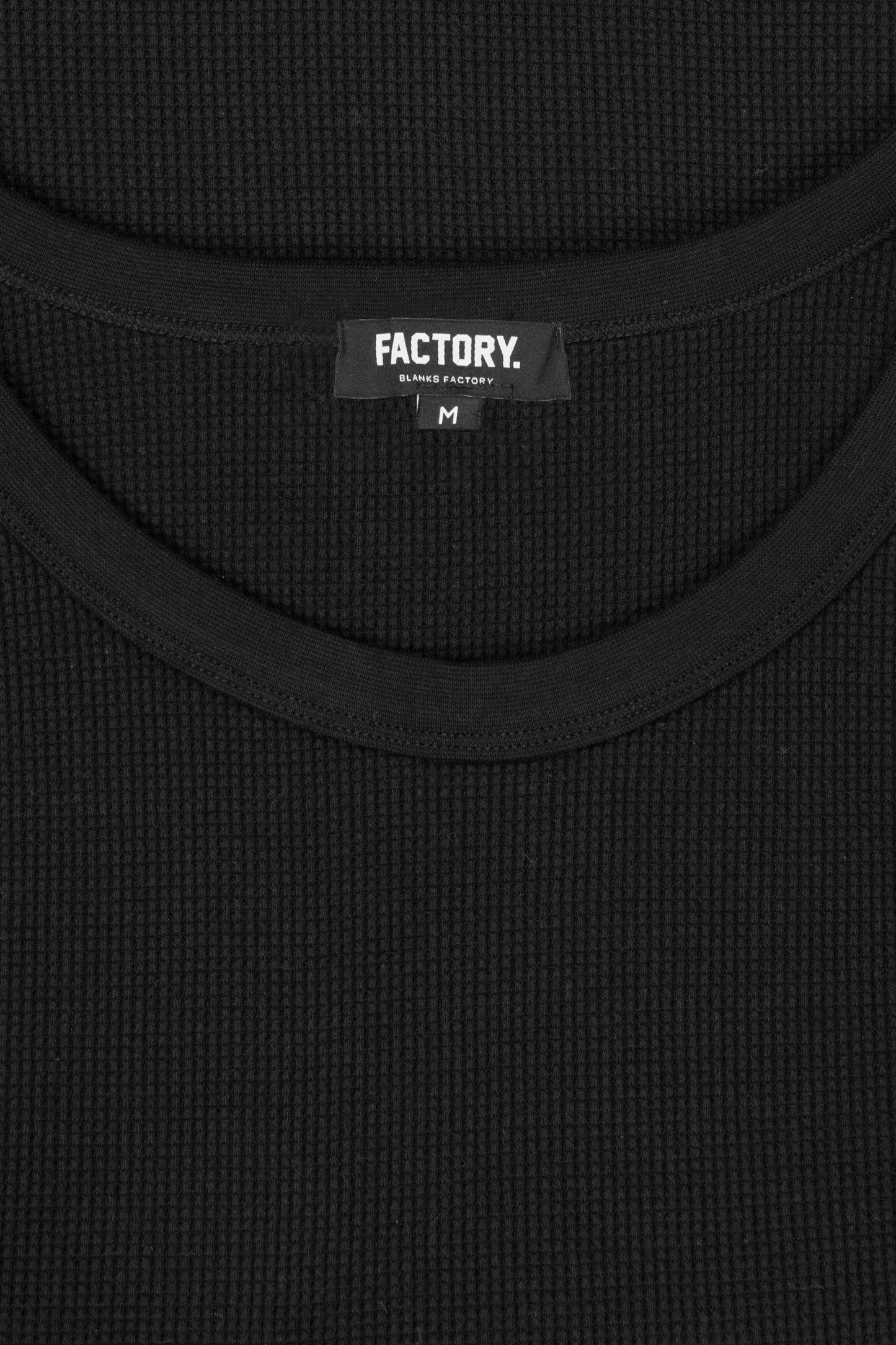 Waffle Vest Black