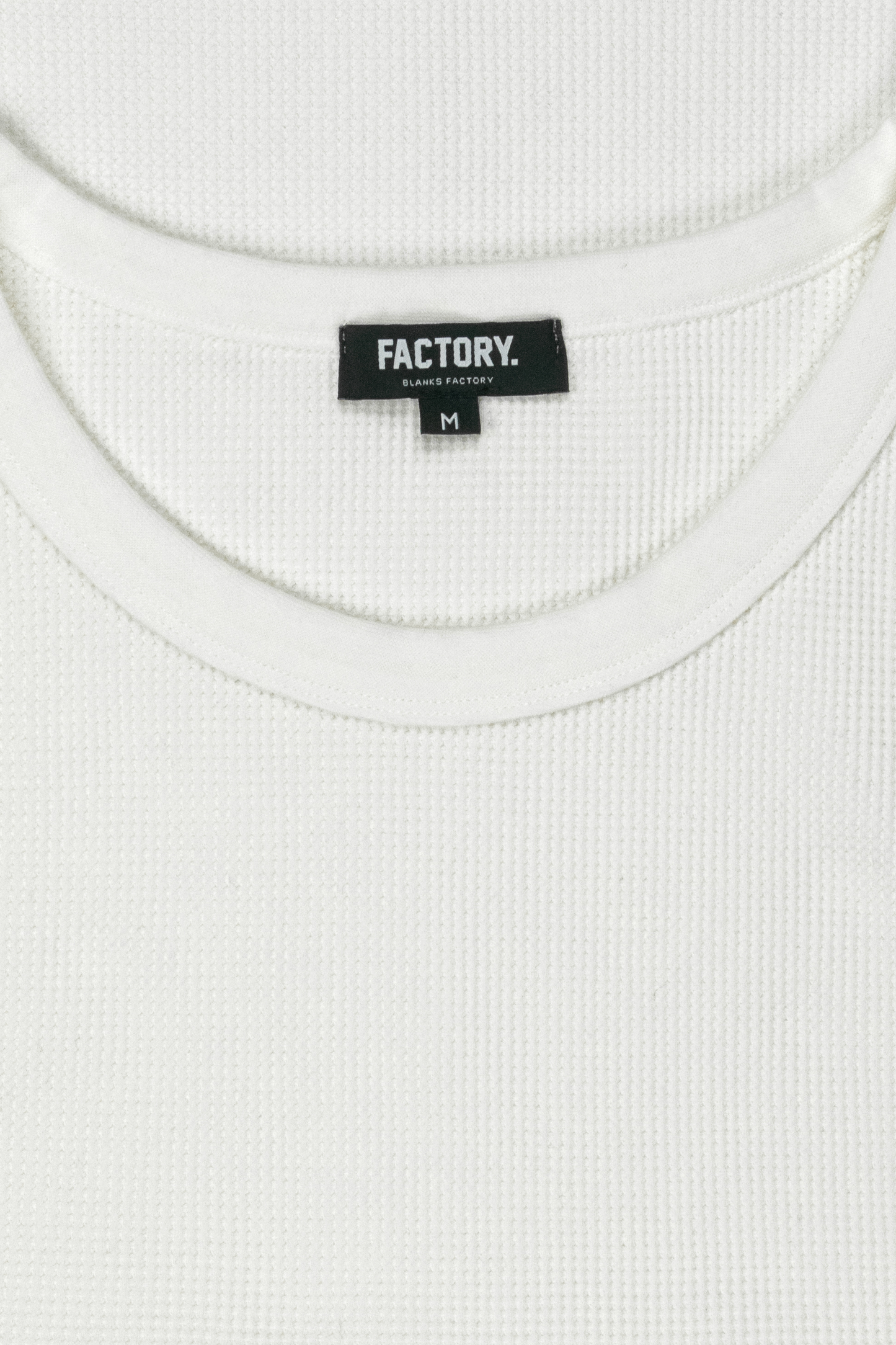 Waffle Vest White