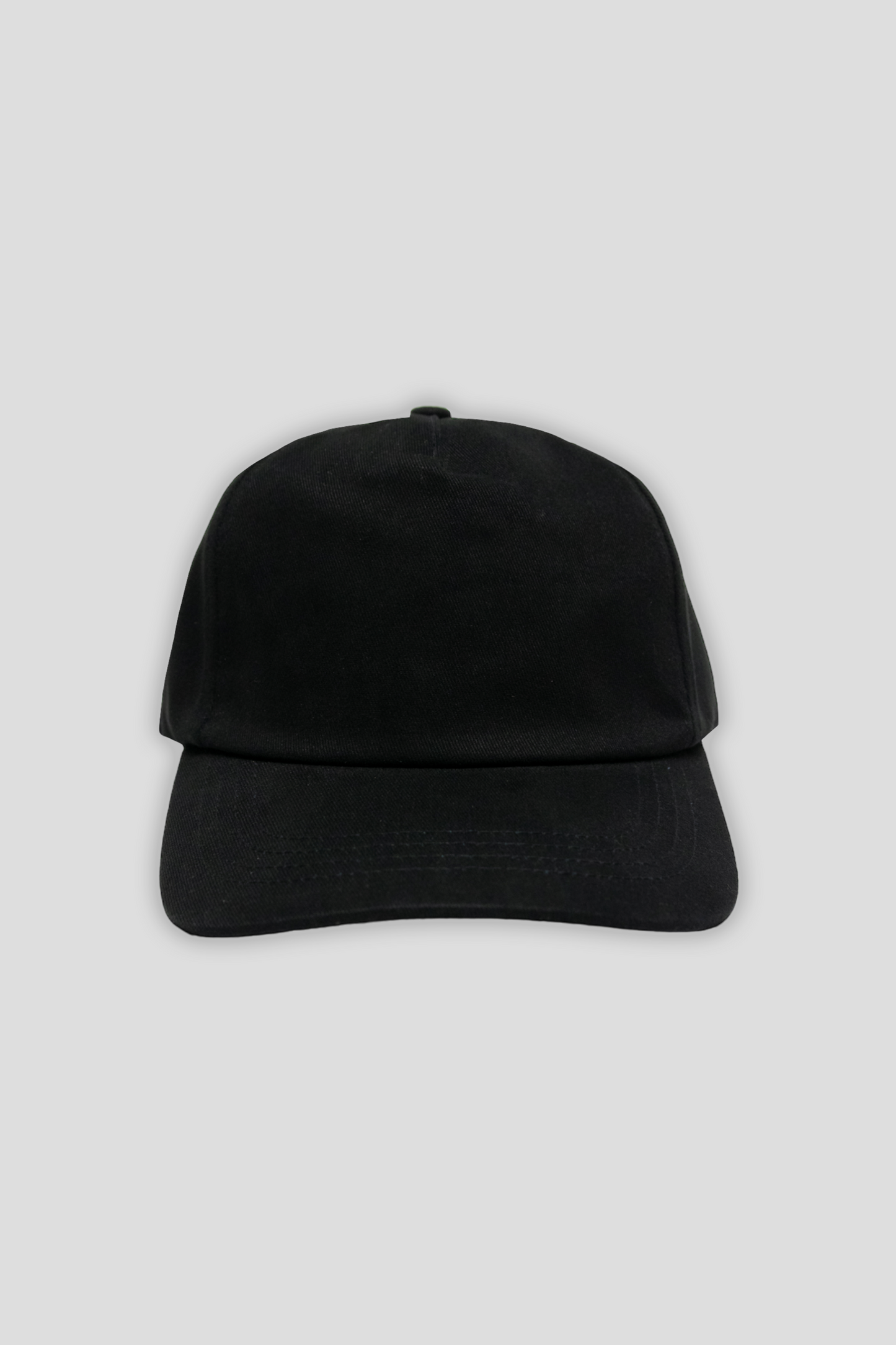 5 Panel Cap Black