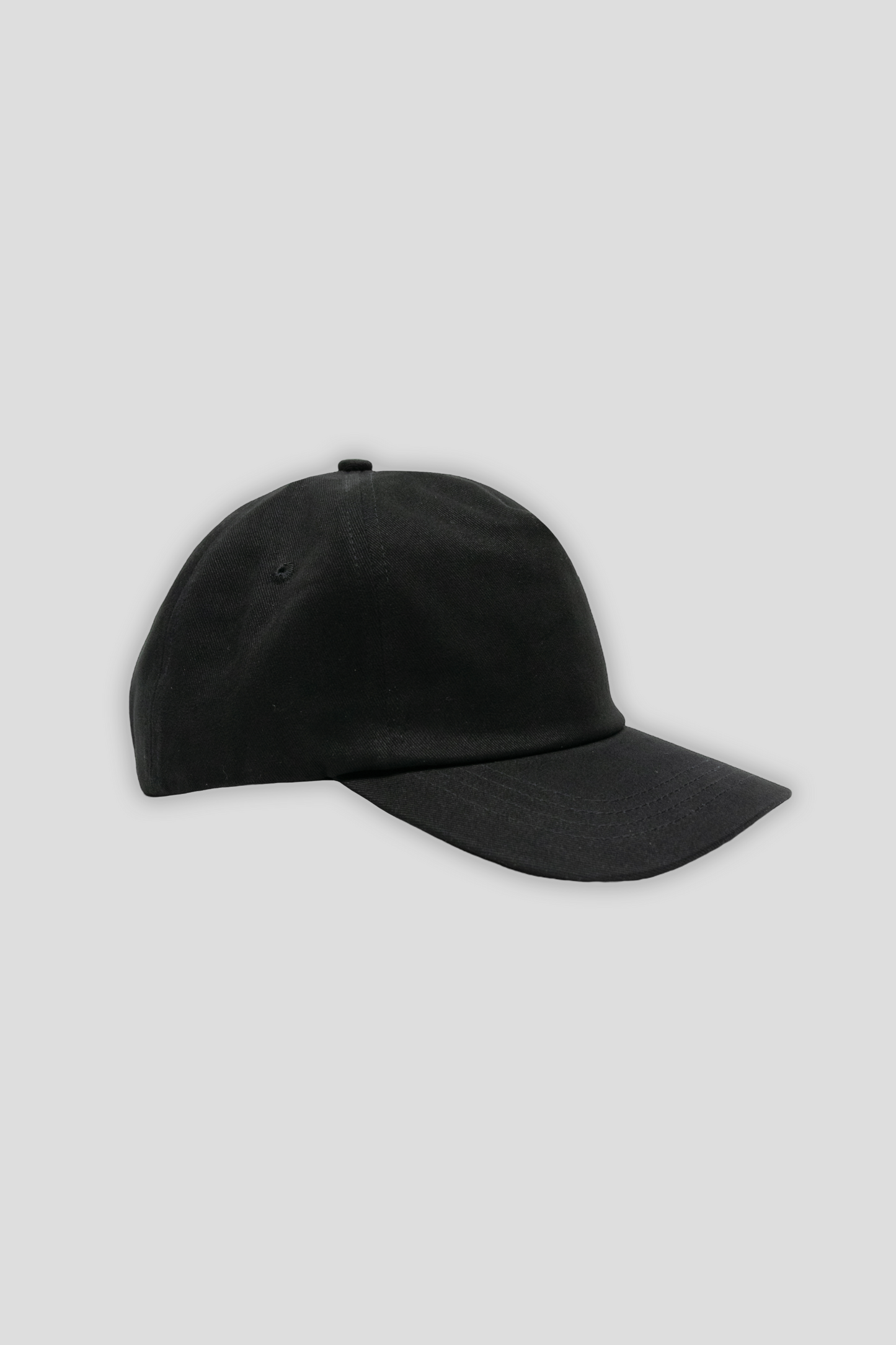5 Panel Cap Black