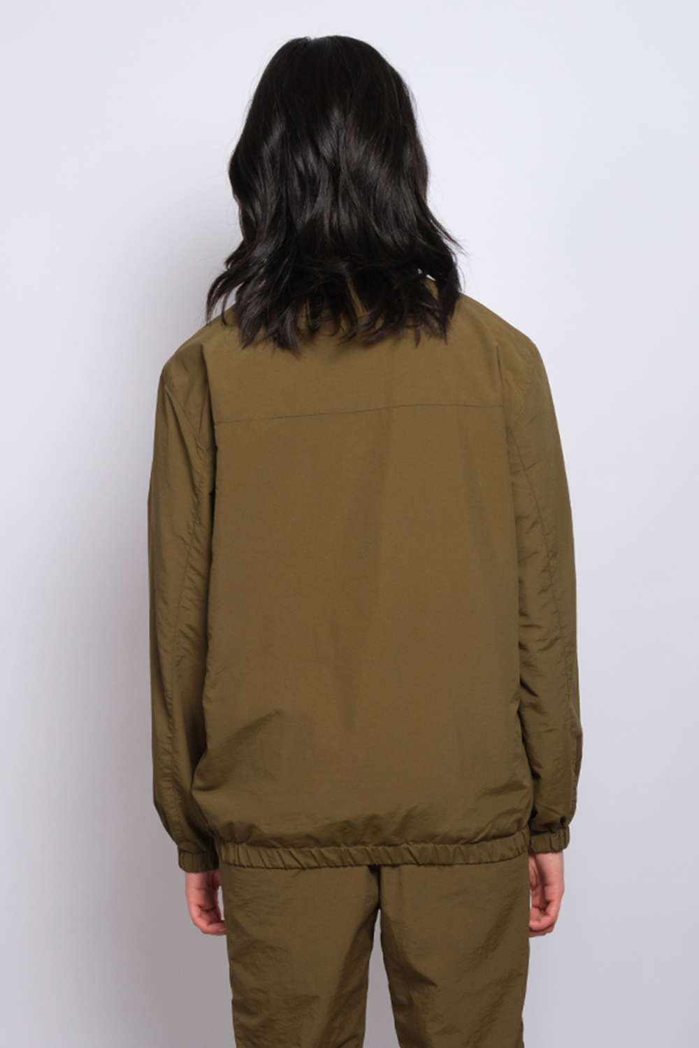 Industry Nylon Tracksuit Top Khaki