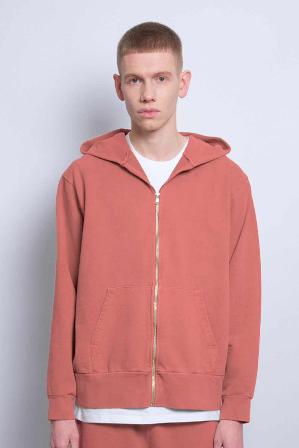 Atelier Zip Hoodie Rust