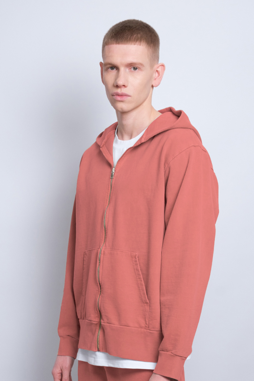 Atelier Zip Hoodie Rust