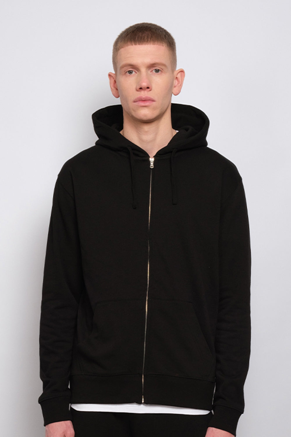 Industry Zip Hoodie Black