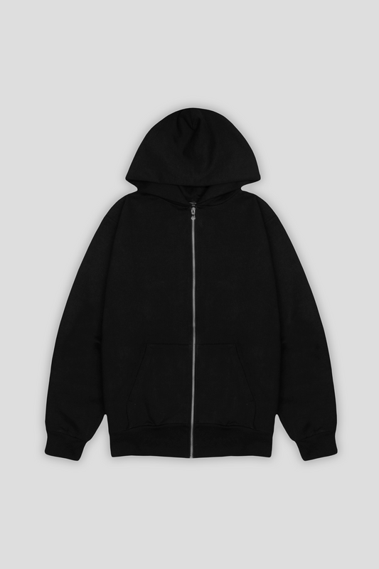 Atelier Zip Hoodie Black