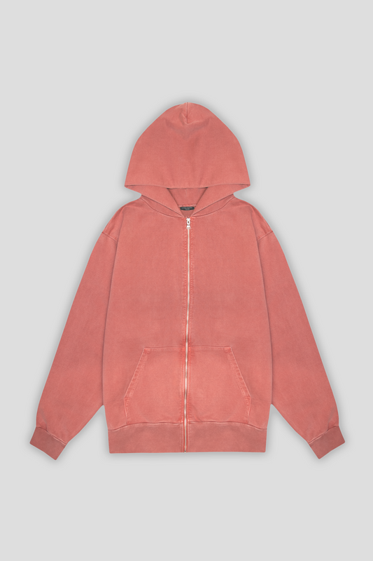 Atelier Zip Hoodie Rust