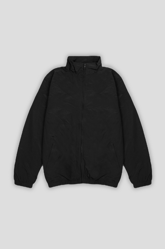 Industry Nylon Tracksuit Top Black