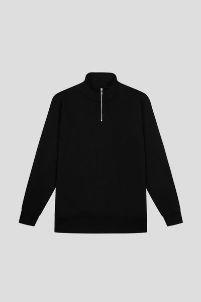 1/4 Zip Sweatshirt with embroidered logo [PA511-ST253/AW-BLACK
