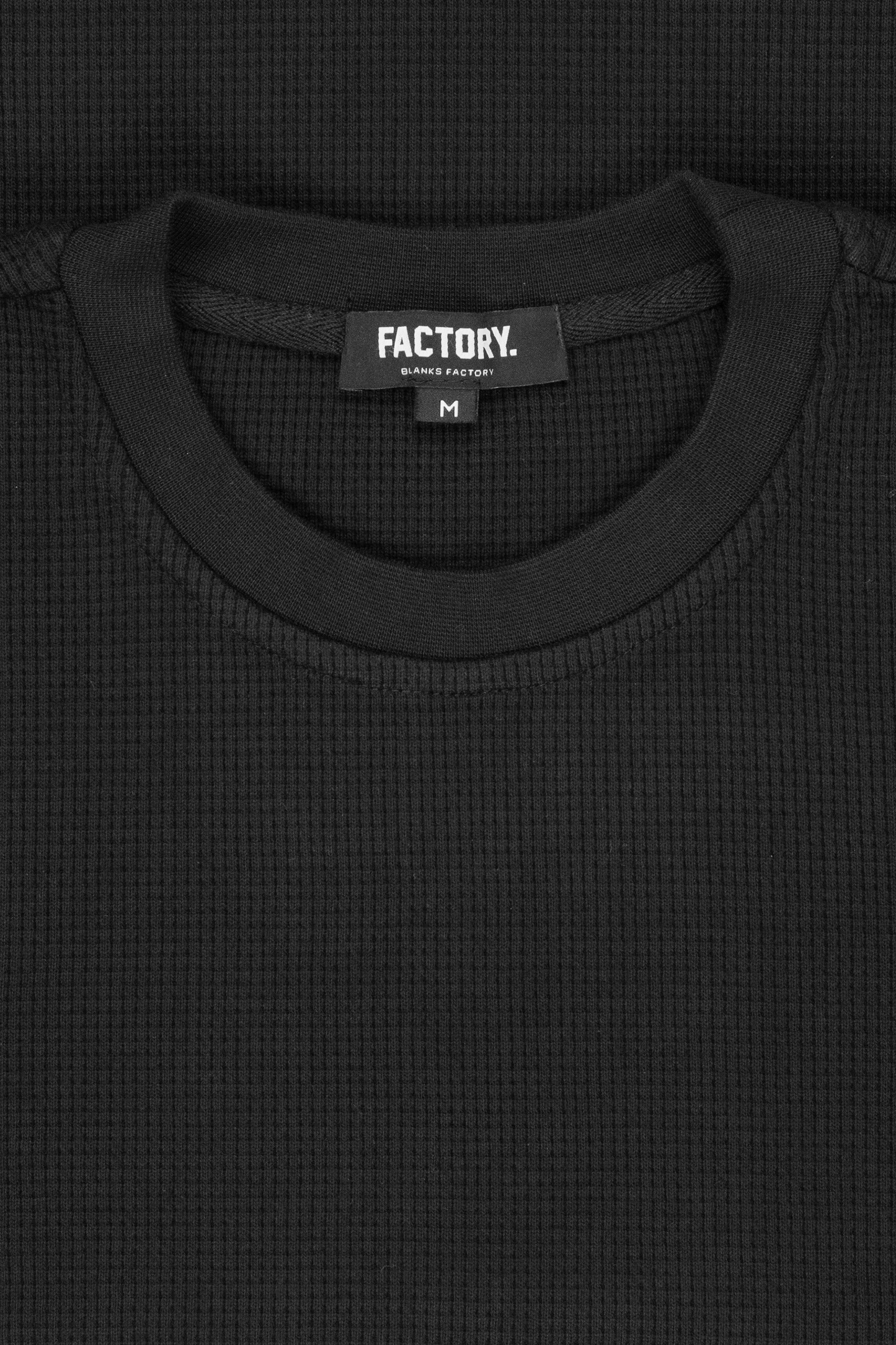 Waffle Long Sleeve Black