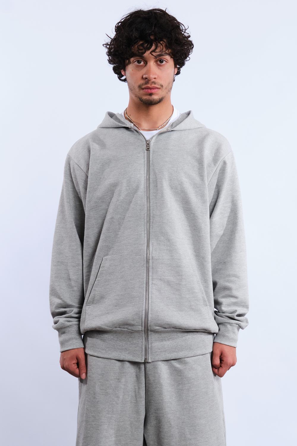Atelier Zip Hoodie Grey