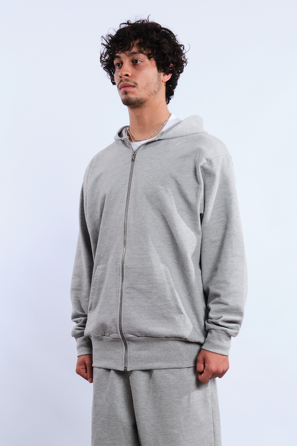 Atelier Zip Hoodie Grey