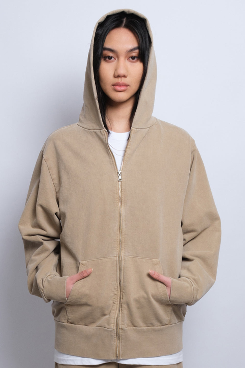 Atelier Zip Hoodie Sand