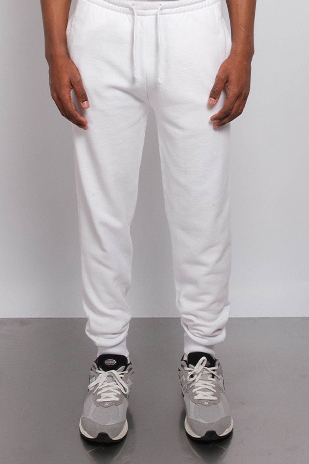 Industry Ribbed Cuff Jogger White