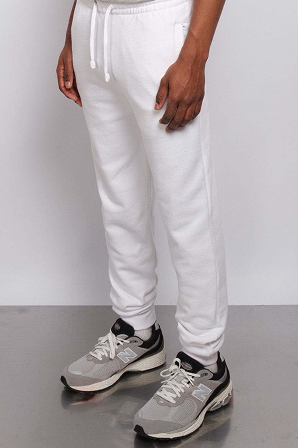 Industry Ribbed Cuff Jogger White