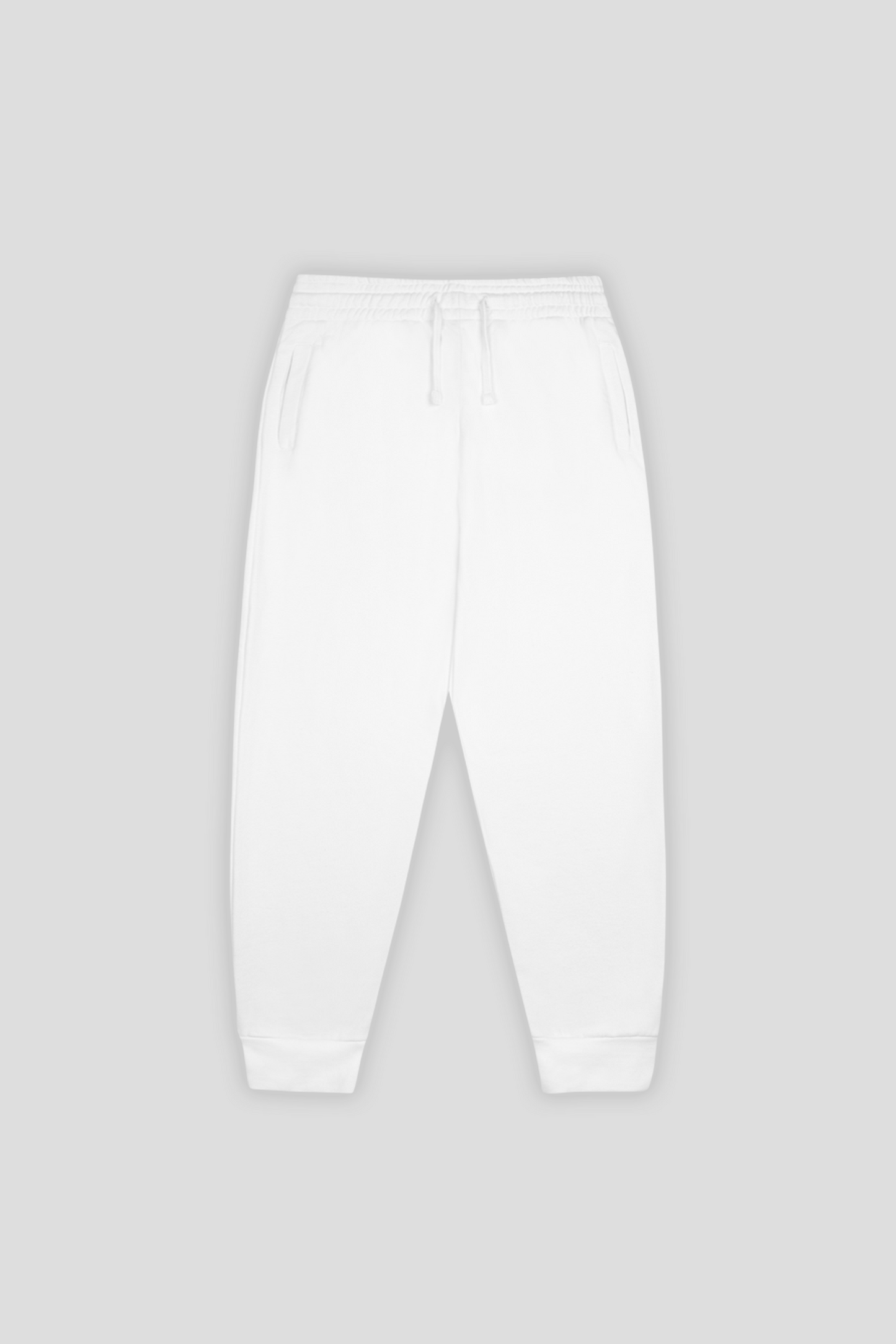 Industry Ribbed Cuff Jogger White