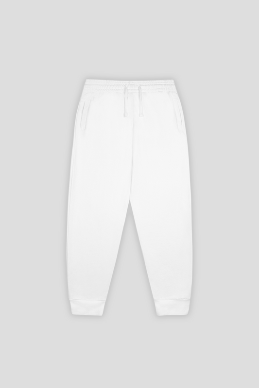 Industry Ribbed Cuff Jogger White