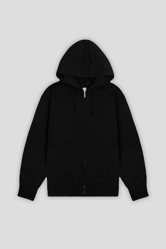 Industry Zip Hoodie Black