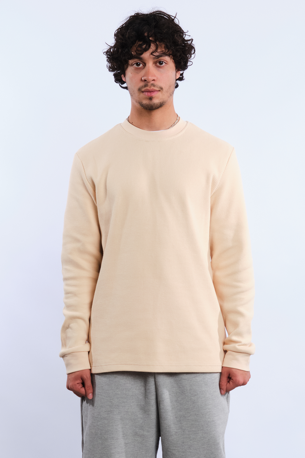 Waffle Long Sleeve Natural
