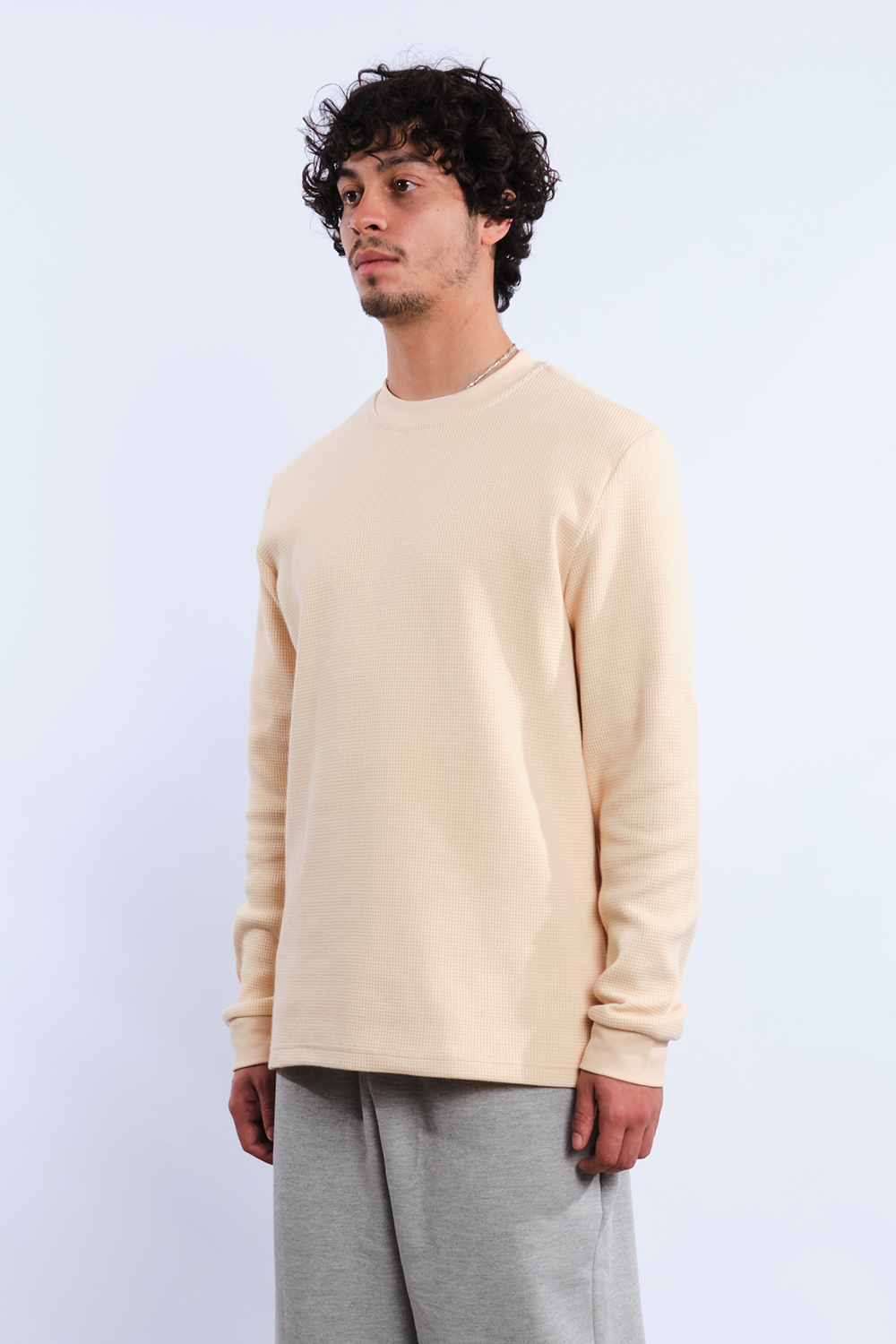 Waffle Long Sleeve Natural