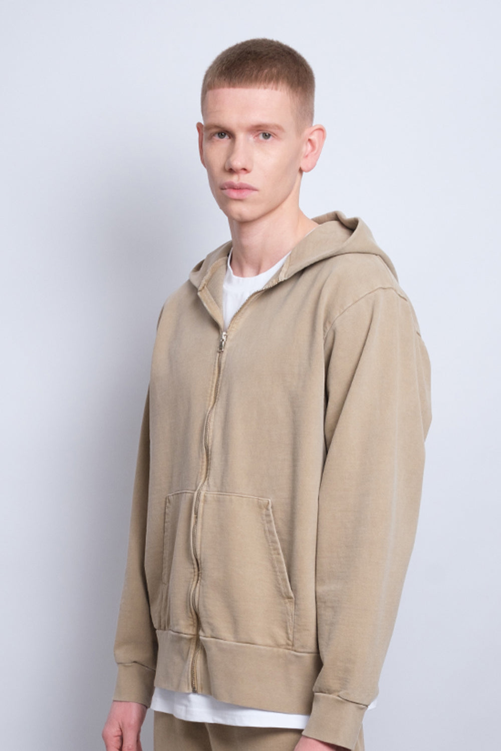 Atelier Zip Hoodie Sand